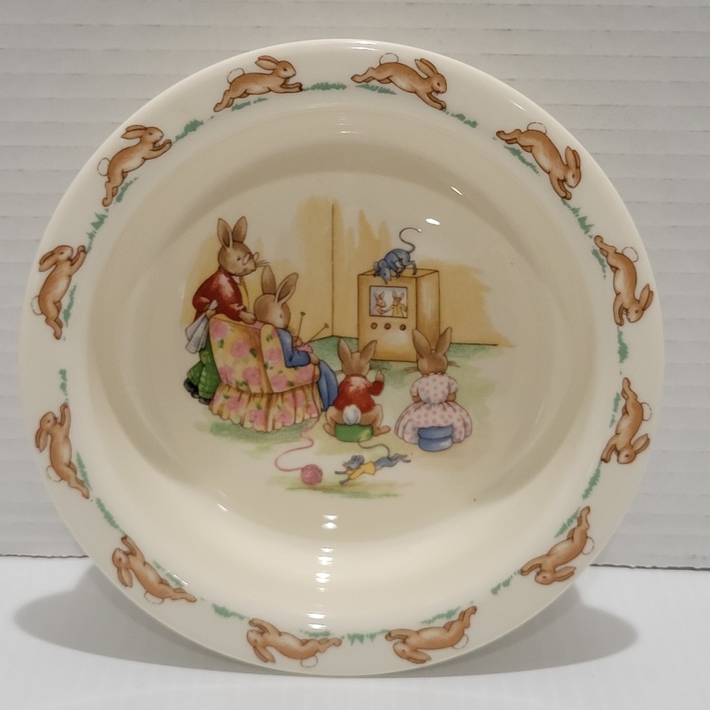 Royal Dalton Beatrice Potter  bowl flared rim edge fine bone china Family Time